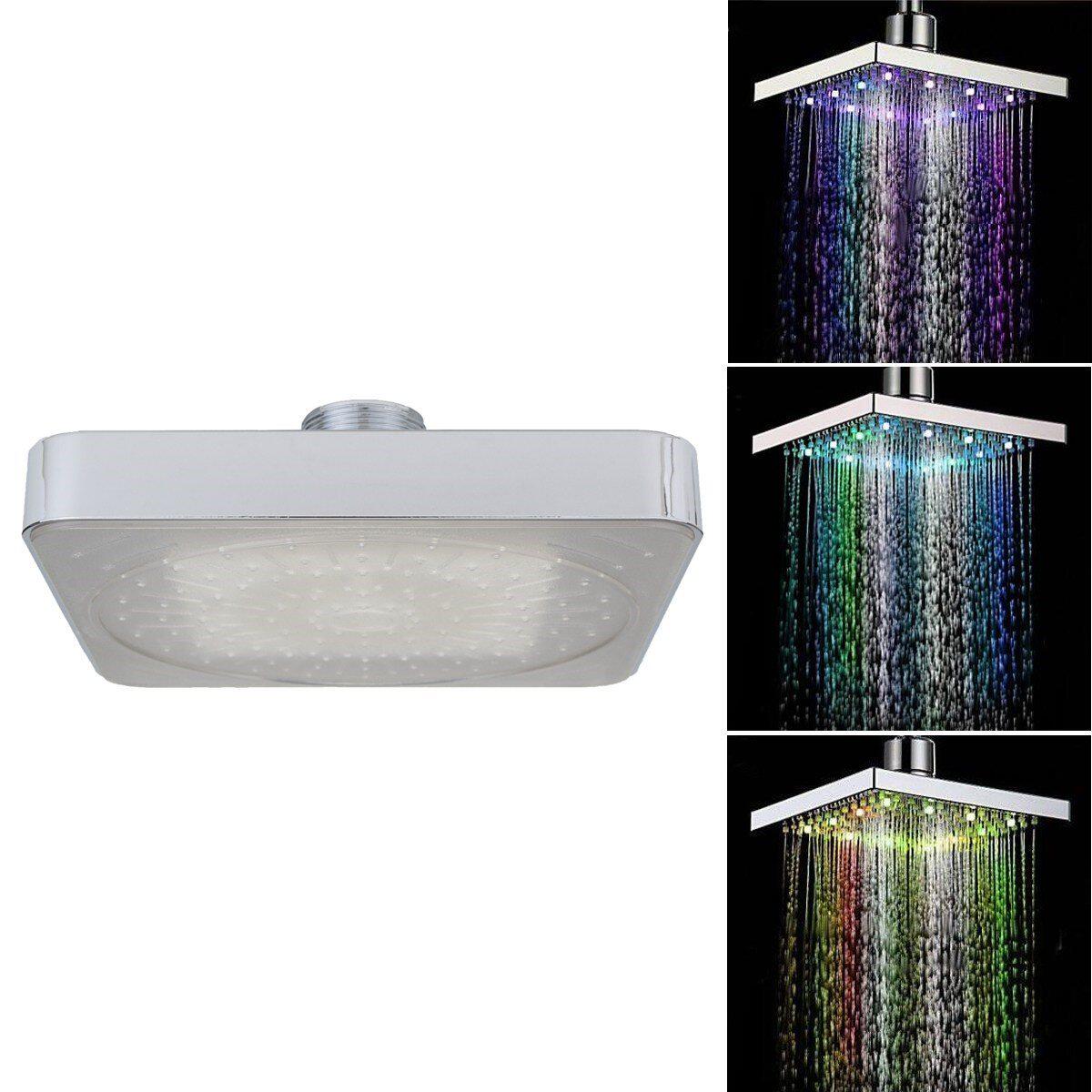 极速Chrome Finish ABS Square Temperature SensiRtive Rainfall