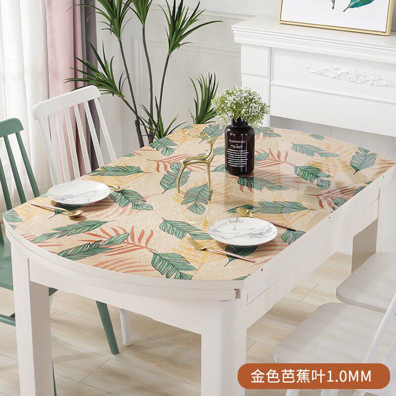 极速OIval table clotph foldable retractablep table mat trans