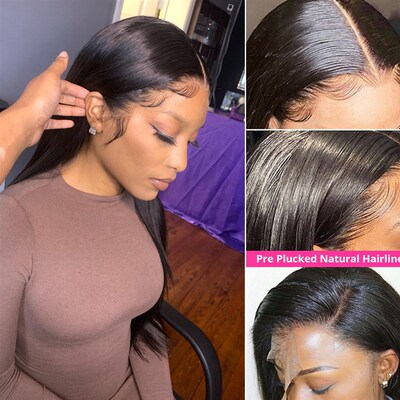 极速13x6 Straight Lace Front Wig 32 Inch HdN Transparent Lac