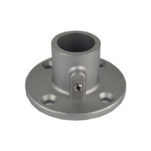 极速25mm钢管i连接件6分铝合金底座32mm圆管接头一寸镀锌管三通紧