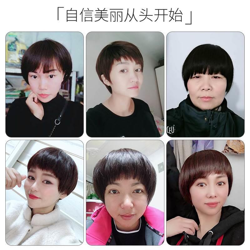 极速l假轻发女短发真发丝补发顶假发片无痕隐形头顶W补人发发盖薄图片