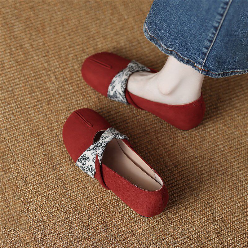 新品真皮轻便时尚绝美舒适晚晚平底豆豆鞋女2M026秋孕妇软底不累