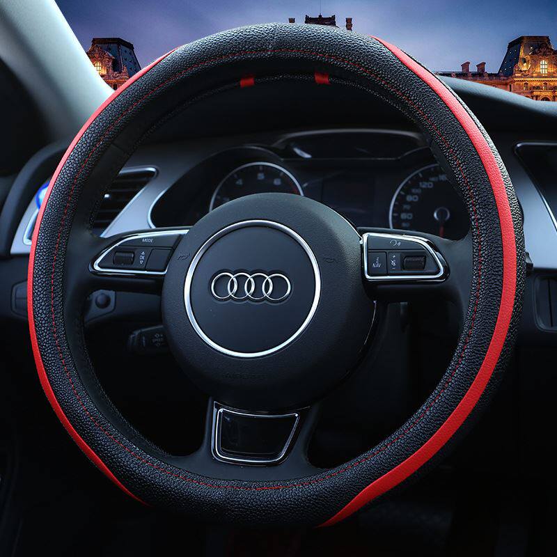 极速新款时尚方向盘r套耐磨防滑舒适皮革手把套汽车用品