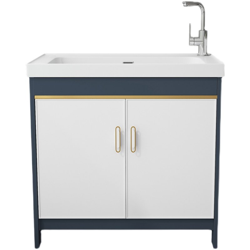 极速阳台洗衣盆带搓衣板一体陶瓷洗衣池太空铝落地V洗衣柜组合洗,家装主材,盆、台一体成型式台盆,淘宝优惠券,粉丝福利购,淘宝优惠卷