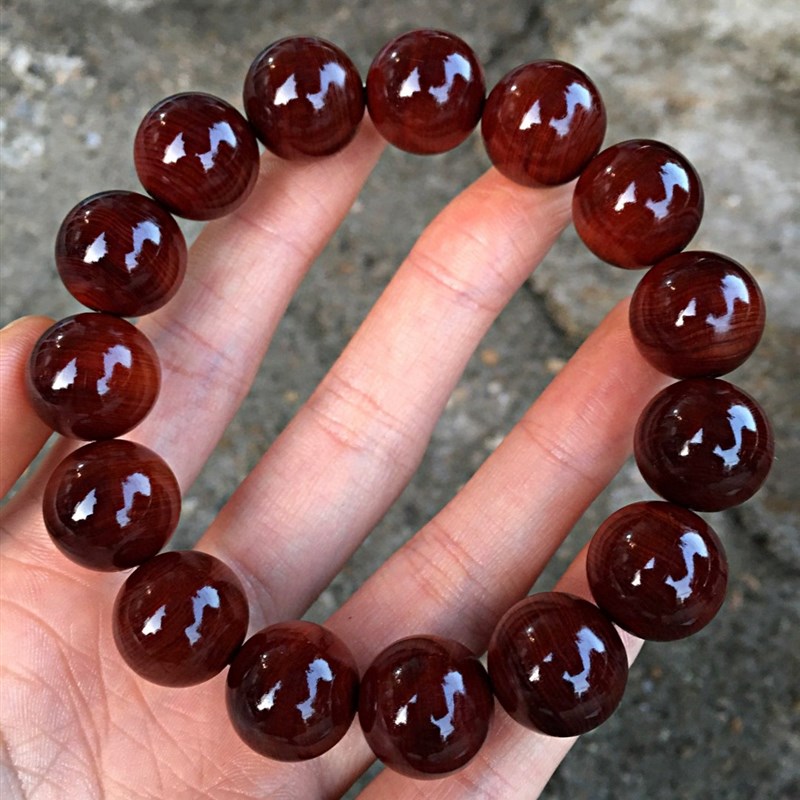 极速太行崖柏陈化骨料1.2K*15颗手串手佛珠