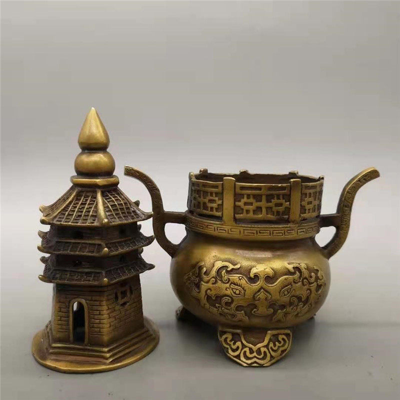 极速仿古黄铜熏香炉摆件x 塔炉熏香檀香家居装饰古玩收藏品,金属材料及制品,其他金属制品,淘宝优惠券,粉丝福利购,淘宝优惠卷
