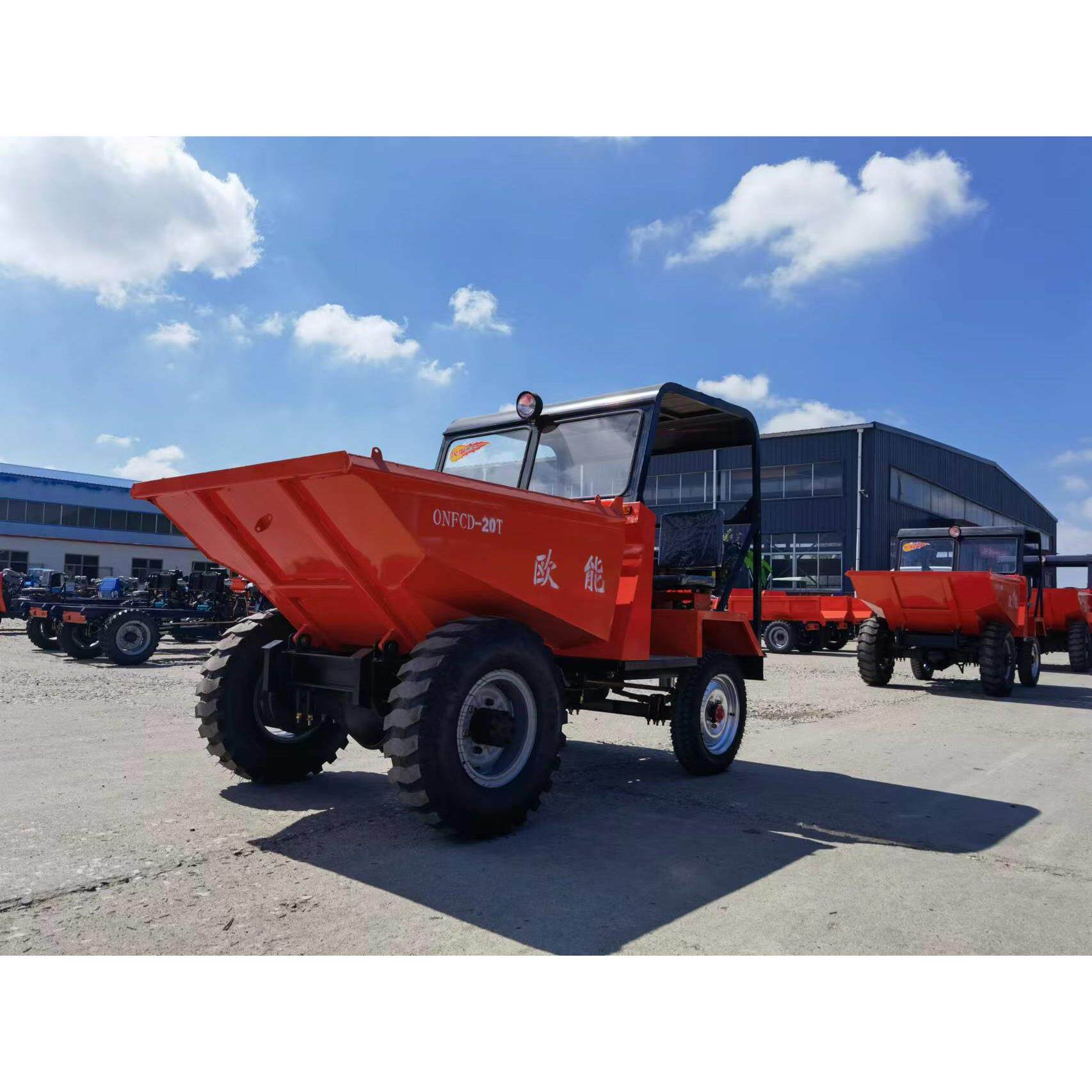 fc-液压自卸柴油前翻斗车工地吨运料蹦蹦车供应装载机械