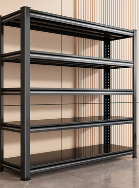 货架多层置物架仓库阳台快递收纳架超市展示架地下室碳钢储物架子