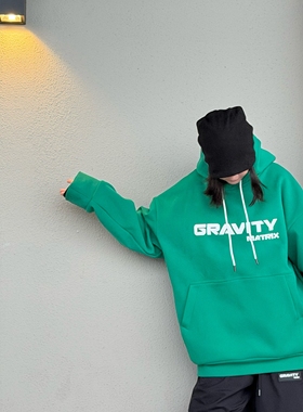 Gravity 糖果色加厚滑雪帽衫 男女同款