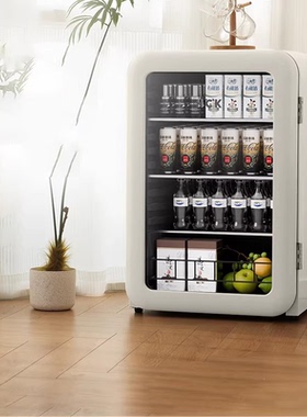 HCK哈士奇冰吧130RB冷藏保鲜柜家用办公室小型饮料冰箱客厅墩墩吧