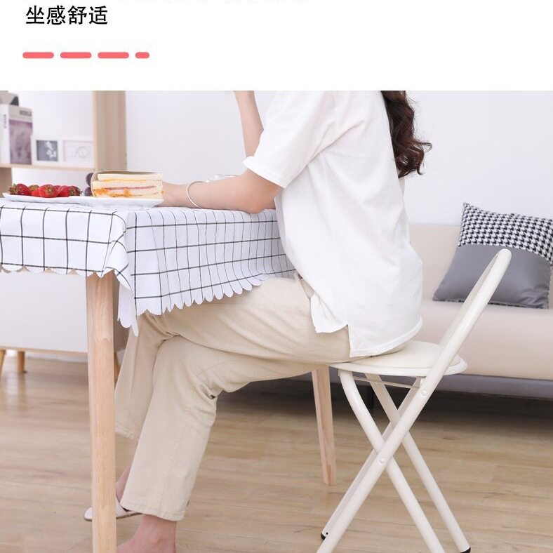 简约折叠餐椅酒吧式椅陪读化妆培训临时宿舍休闲餐馆写字椅子