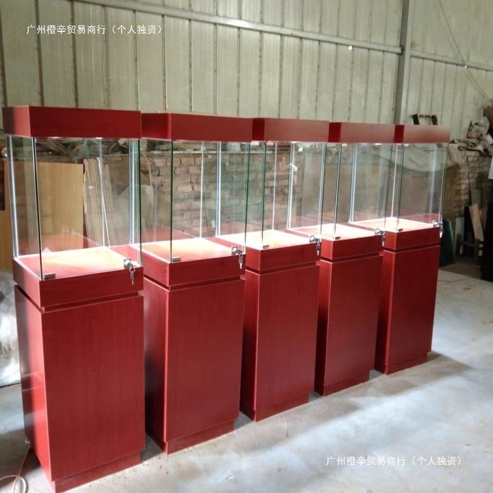 木质珠宝首饰古董玉器陶瓷产品展示柜玻璃柜台博物馆文物展览柜