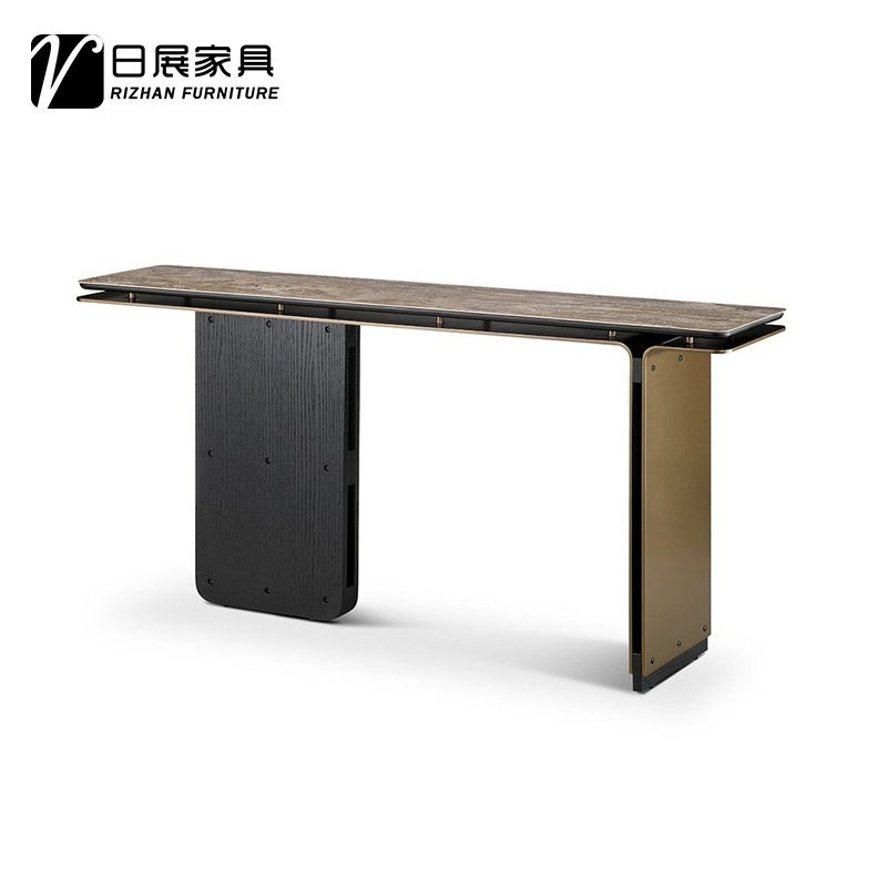 小户型意式轻奢玄关端景台