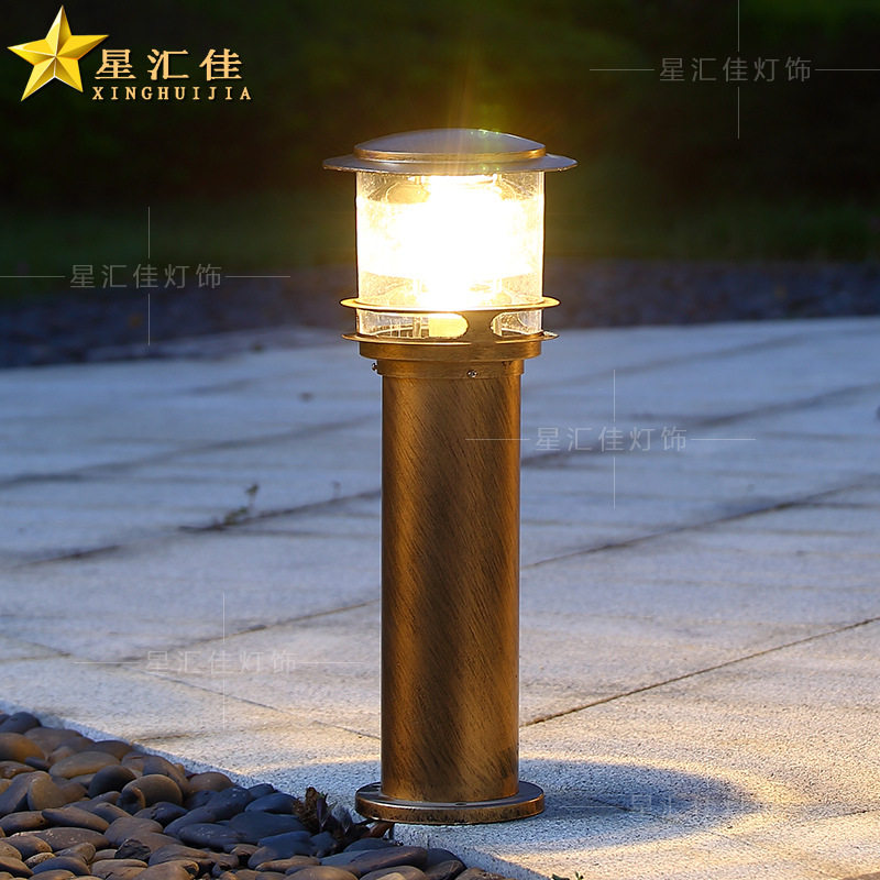 户外防水太阳能接电美式草坪灯
