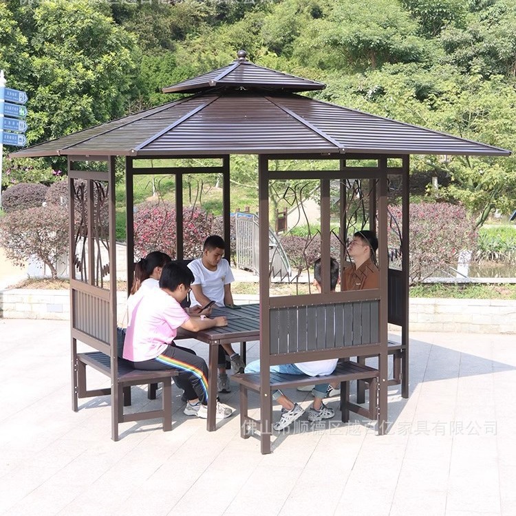 户外中式花鸟遮阳亭茶水亭