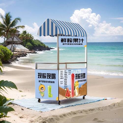 折叠摆摊夜市地摊小推车