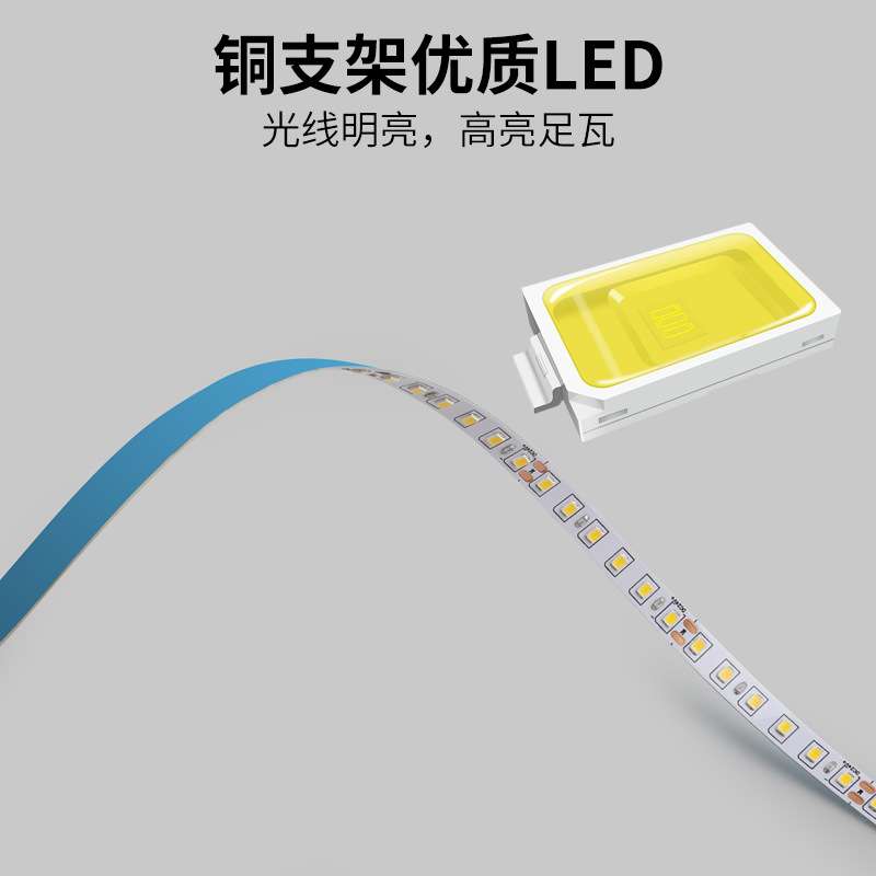 24V12V低压裸板贴片led灯带自粘贴线形灯槽橱柜衣柜嵌入式线条灯