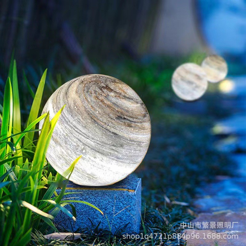 户外防水花园别墅庭院圆形星球灯柱头灯围墙灯大门柱灯别墅柱子灯