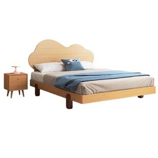 批全实木儿童床男孩女孩卧室1米5可爱公主床1米2单人床青少年榉木