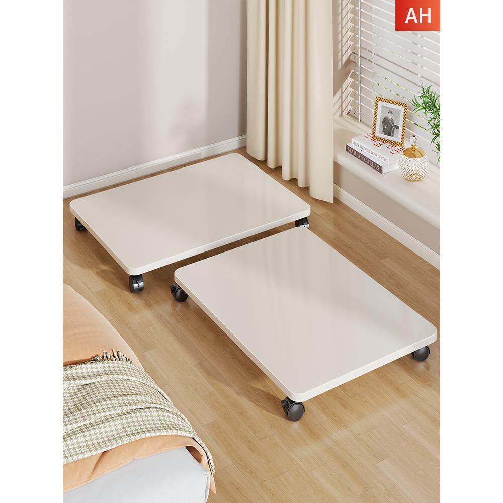 可移动收纳箱底座带滑轮置物架整理箱主机托盘花架底架万向轮托架