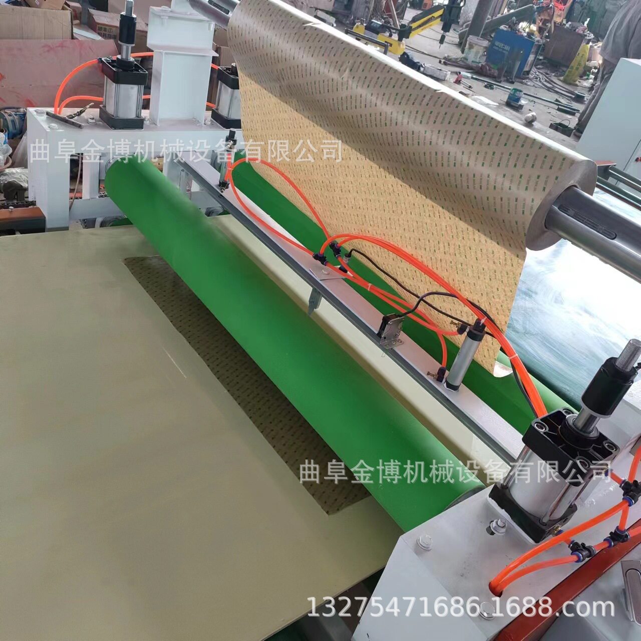聚氨酯纤维不干胶复合机带剥离纸收卷PET片贴合机器直接压合