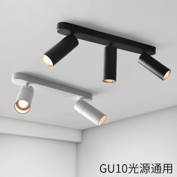 双头明装led射灯连体三头吸顶灯芯可替换现代简约cob防眩客厅筒灯