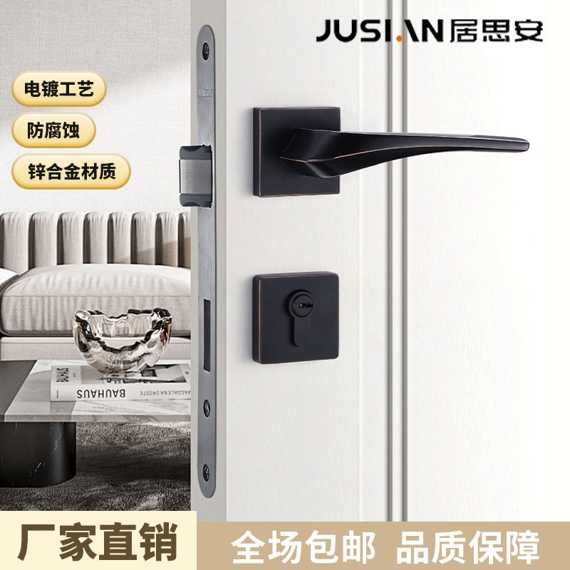 北欧轻奢法式金色静音柜门执手