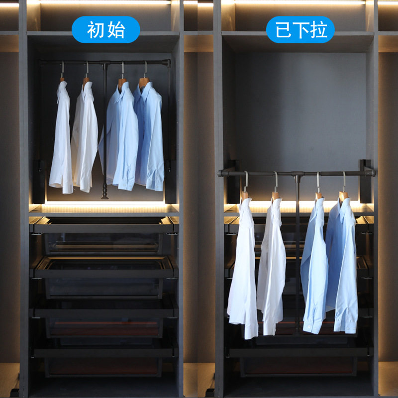 批发俏媳妇 下拉式挂衣杆衣橱五金配件衣柜伸缩衣架杆衣柜升降挂,橡塑材料及制品,其他塑料制品,淘宝优惠券,粉丝福利购,淘宝优惠卷