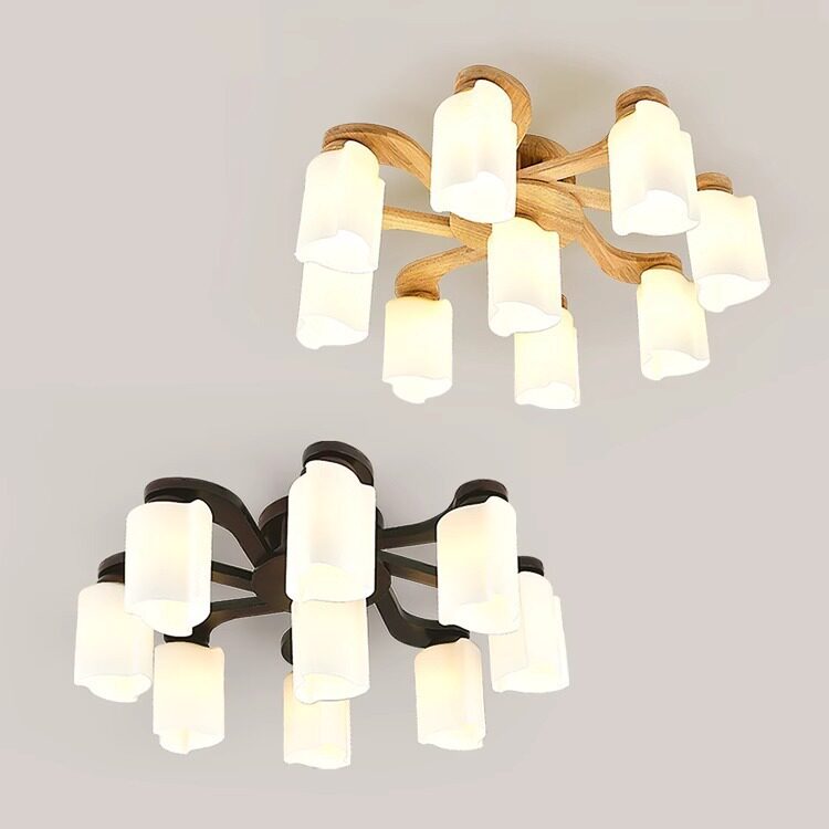北欧简约实木LED吊灯正品