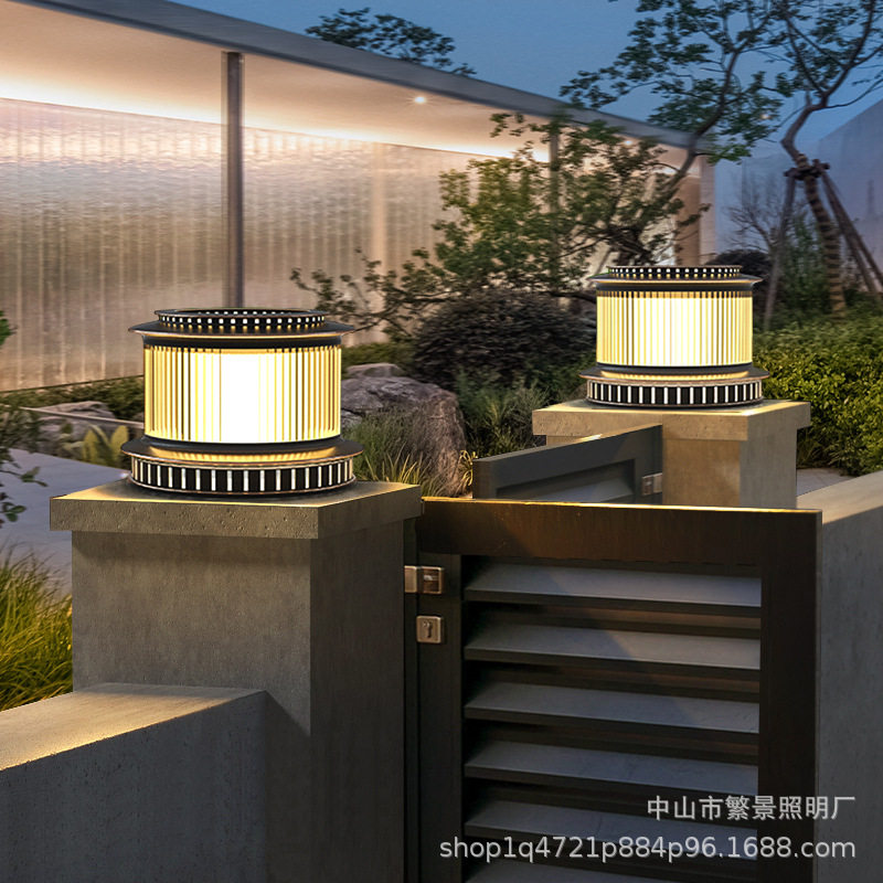 太阳能庭院围墙门柱灯