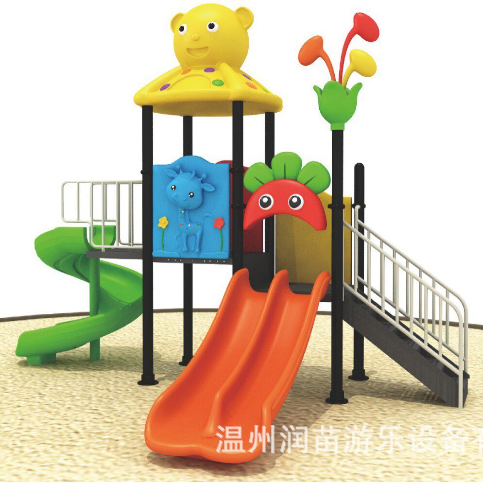 新款大型组合滑滑梯户外游乐设备幼儿园公园沙滩秋千组合滑梯76管