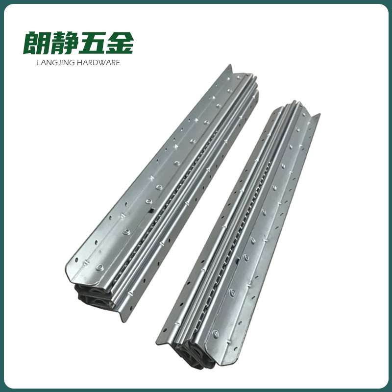 楼梯底柜滑轨三节式冷轧钢鞋柜伸缩抽拉重型导轨加厚托底酒柜滑道