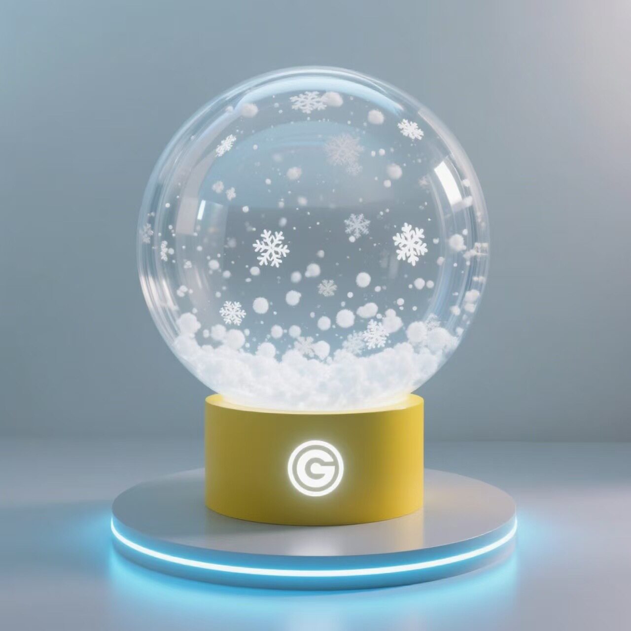 亚克力透明发光球定制各种规格按需定制大号圣诞雪花球美陈道具球