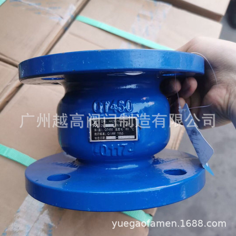 埃美柯H42X-16Q HC41X-16Q消声止回阀静音立式单向逆止阀DN25 50