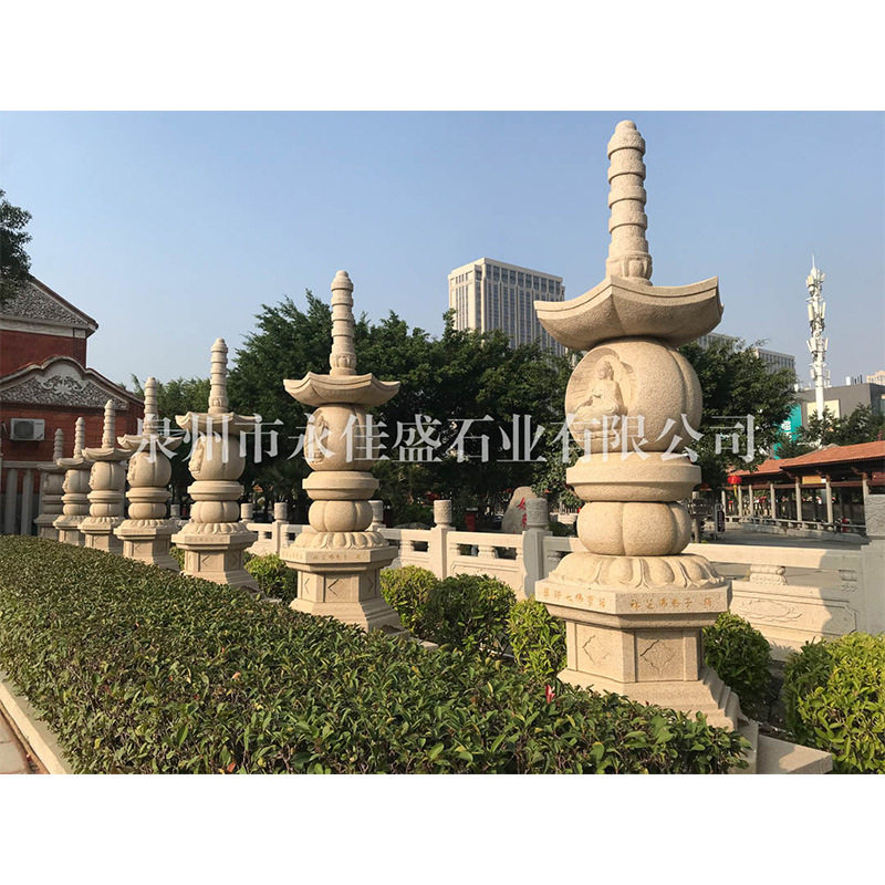 惠安石雕舍利塔灯笼宝塔佛塔花岗岩室外石塔中式天然装饰摆件直销