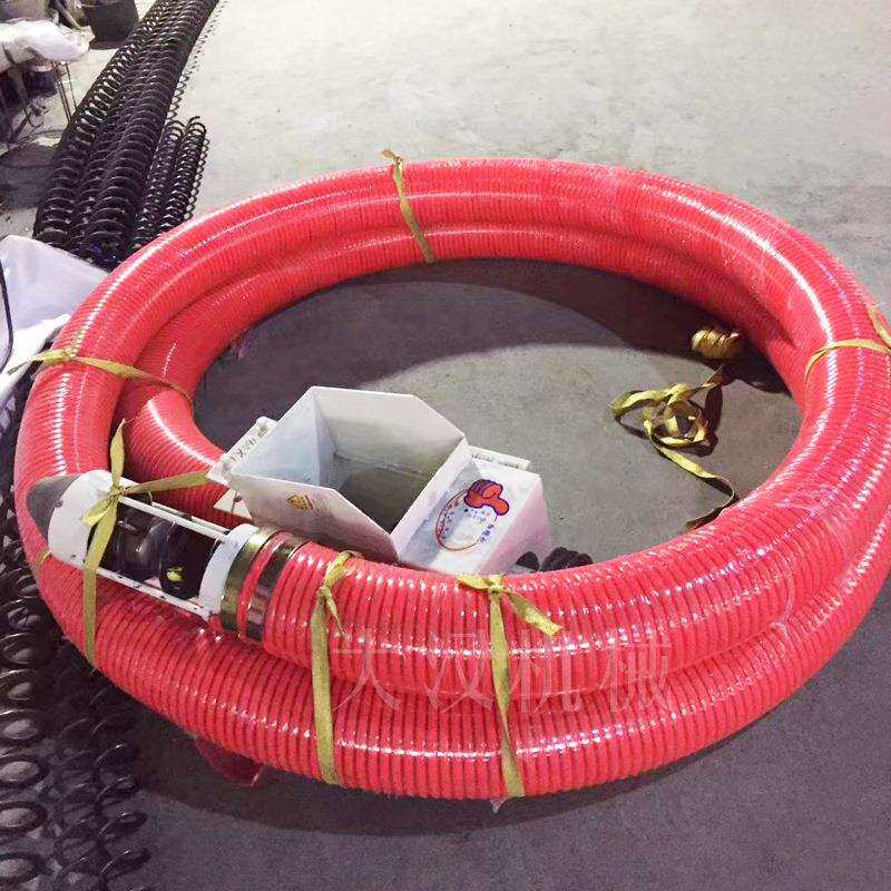 橡胶颗粒软管螺旋输送机小型自持输送机10-30米长距离抽吸粮机