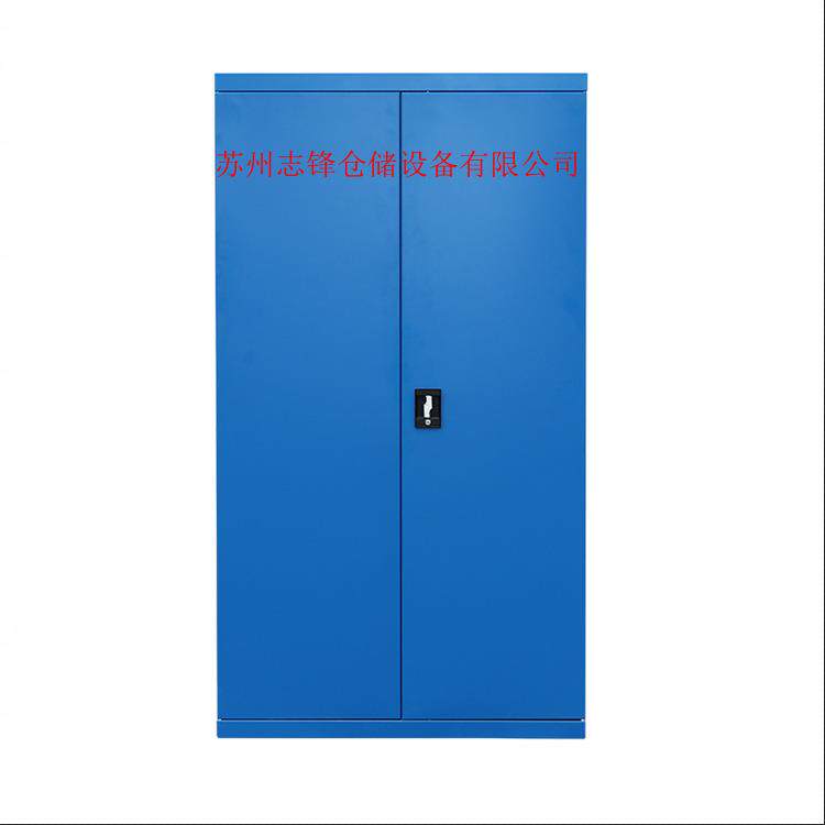 车间重型双开门透明亚克力工具柜钢制置物柜带挂板移门卷门柜