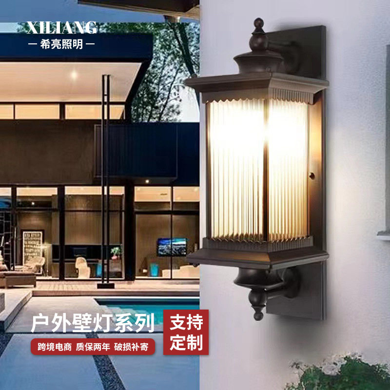 太阳能LED户外防水仿古壁灯