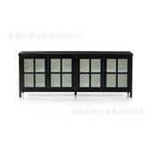 RH美式 实木电视柜高端展示柜简约客厅电视柜可储物柜子