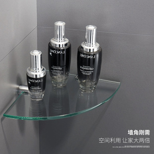 铜镀铬玻璃角架卫生间转角置物架卧室现代简约主卧梳妆镜前化妆台