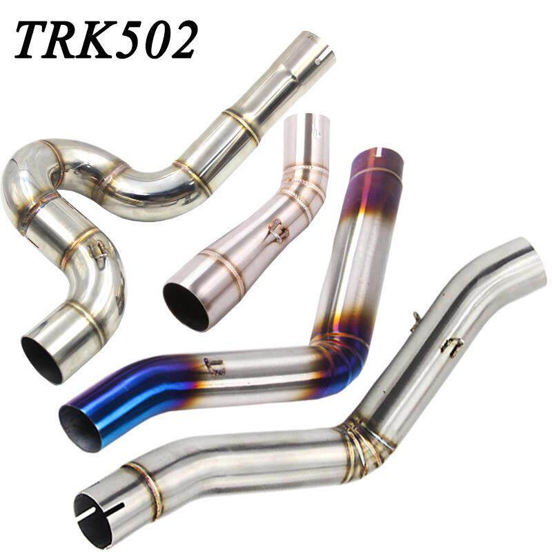 摩托车跑车拉力车改装贝纳利金鹏502TRK502黄龙502排气管中段