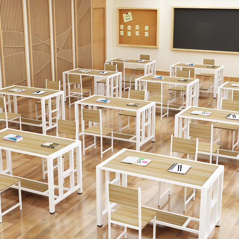 批发围棋象棋辅导班桌子培训桌 书法绘画桌学生美术多功能课桌椅