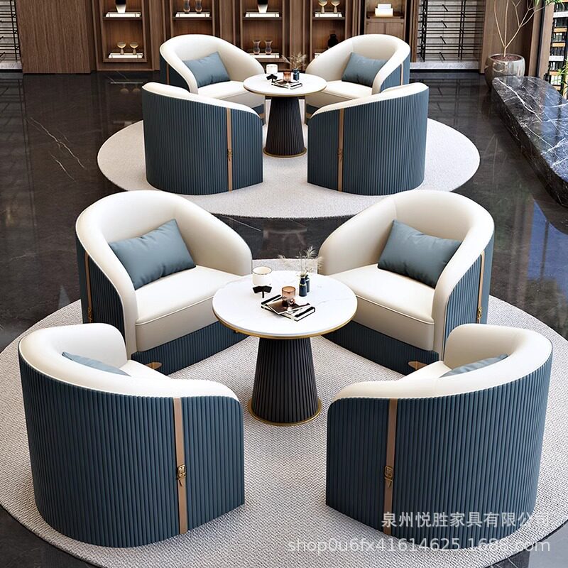 美容院售楼部会客单人沙发餐厅咖啡厅沙发办公室贵宾室休息区沙发