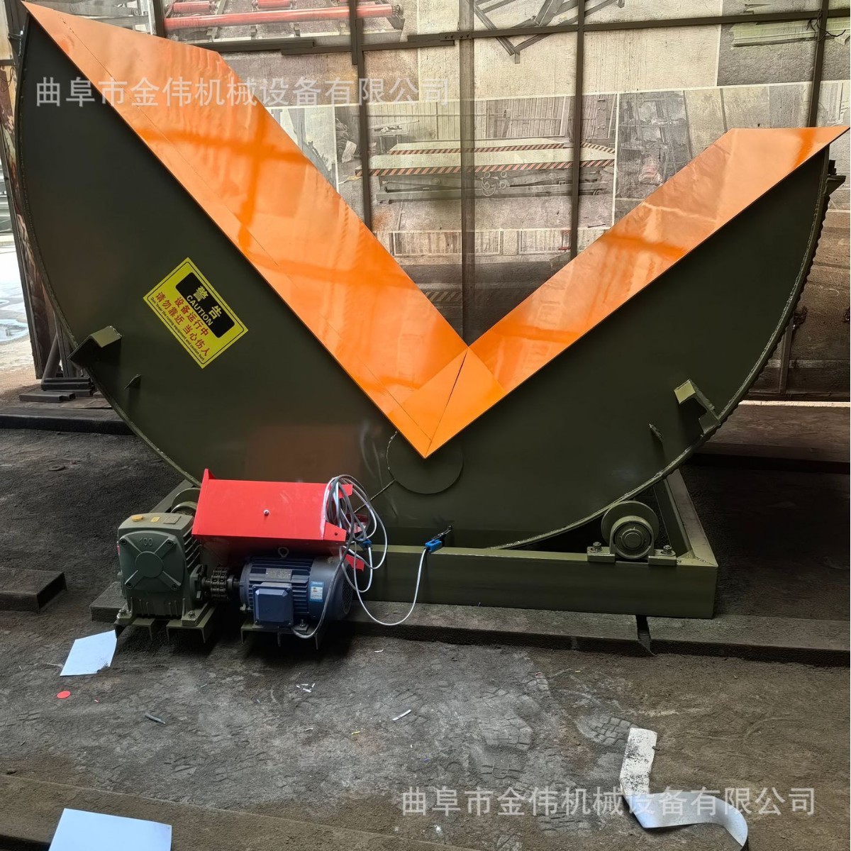 不锈钢大吨位90度直角翻转机