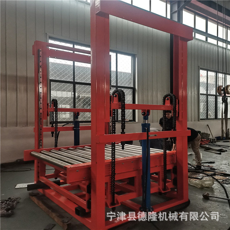 升降货梯平台楼房上货运输机小型液压提升运传送机吨包滚筒运输带