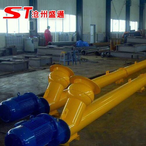 dn300管式螺旋输送机厂家 水泥搅拌站有轴 无轴管式绞龙上料机