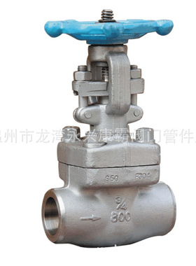 不锈钢304锻压承插焊闸阀Z/J11W/61H 高压闸阀800-1500LB内丝闸阀