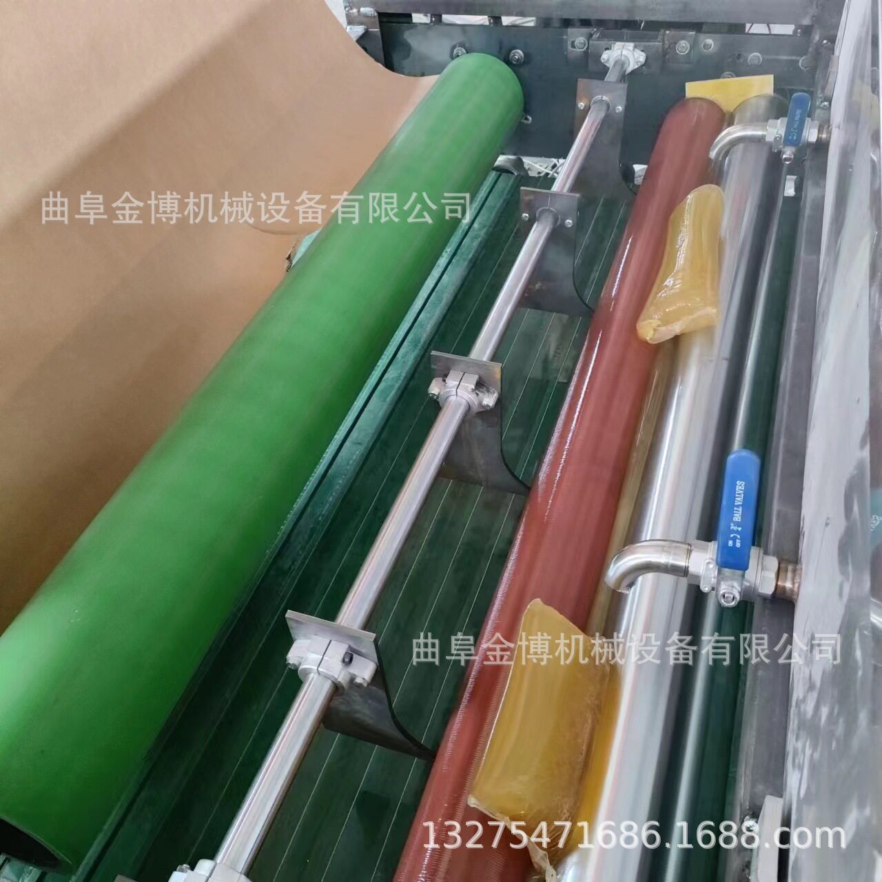 EVA胶水涂胶贴面机传送带