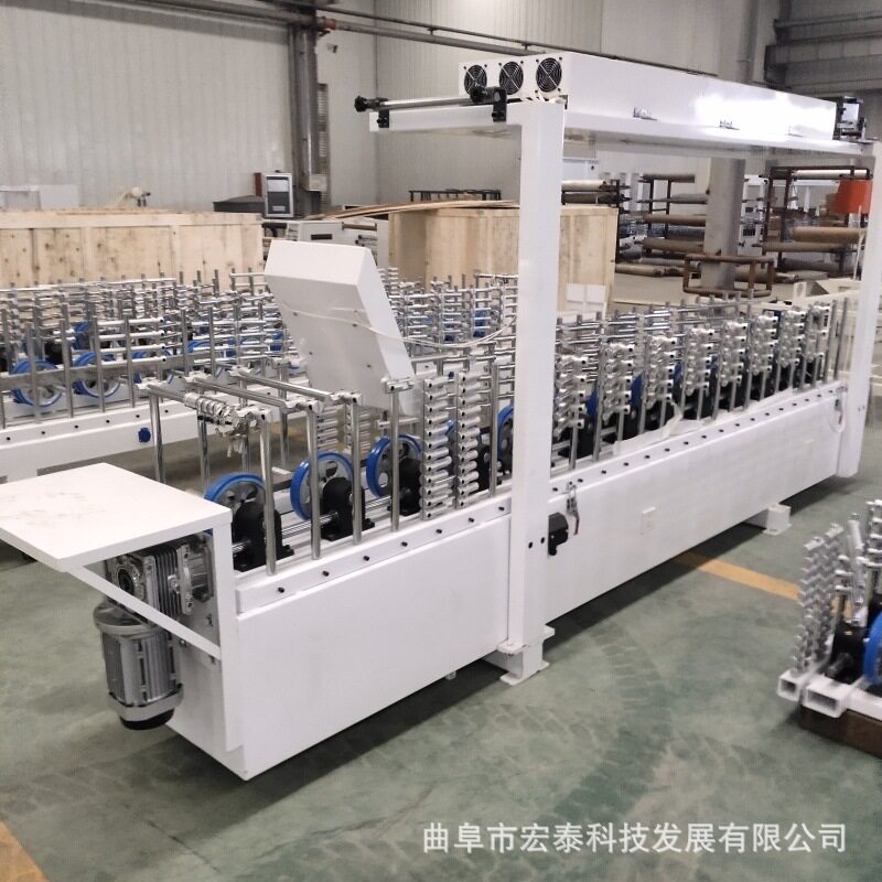 塑钢门套线PUR包覆机自动纠偏