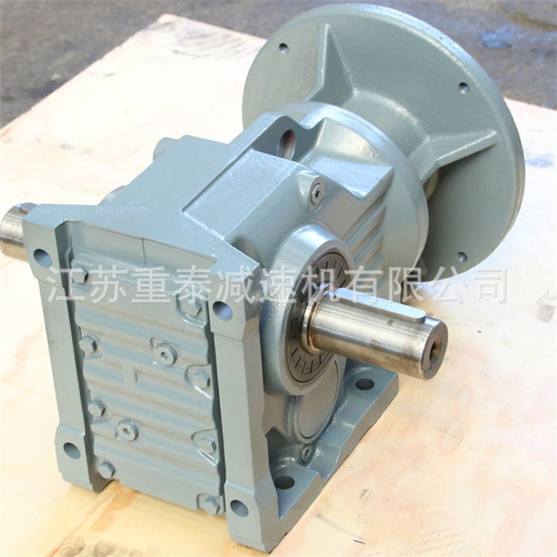圆柱齿轮减速机 重泰K87-52-2.2KW减速器 钢性铸铁箱体